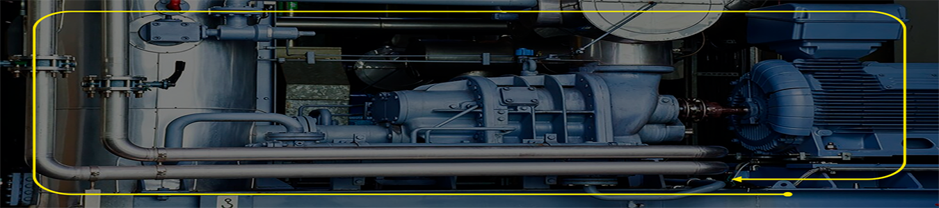 Ferreteria industrial; Foto de un sistema de tuberías, válvulas y conexiones, de color azul.