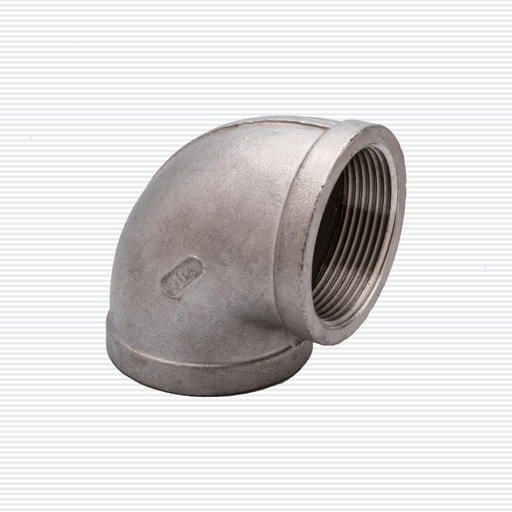 Codo roscado de acero inoxidable 150 libras; Codo roscado de acero inoxidable, durabilidad y rendimiento garantizados.