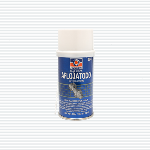 Aflojatodo en aerosol Permatex; Aerosol de aflojatodo Permatex, lubricación eficaz para piezas y conexiones.