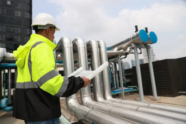 Tuberías y conexiones para sistemas HVAC en hospital cumpliendo normativa técnica 