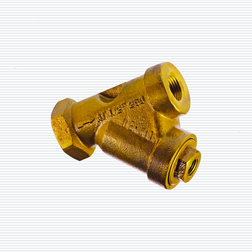 Filtro Yee Roscado de Bronce: El filtro de bronce emite un atractivo tono dorado. Su diseño en forma de Y con roscas ofrece un aspecto resistente y duradero.