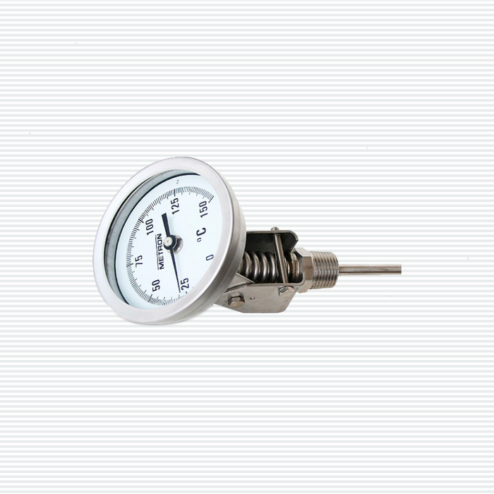 Thermomètre à Contact Pour Tuyaux - Bimétallique, Échelle 0-120°C, Clip Ressort Inox Thermomètre Schläfer 0930171 Thermomètre à Contact Pour Tuyaux - Bimétallique, Échelle 0-120°C, Clip Ressort Inox Thermomètre Schläfer 0930171