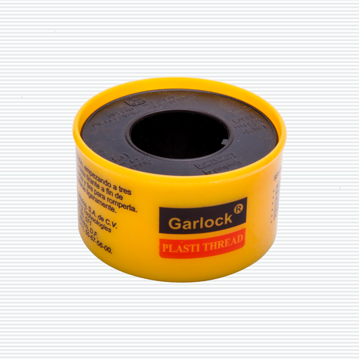 Cinta de teflón de 6.60 mts Garlock; Cinta de teflón de 6.60 metros Garlock, resistente al agua y a los productos químicos.